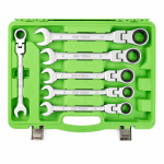 22PC METRIC FLEX GEAR RATCHET COMBINATION WRENCH SET DS1060 - Image 5
