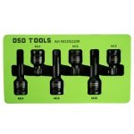 6PC 1/2" DR IMPACT SPLINE BIT SOCKETS SHALLOW & DEEP DS1109 - Image 1