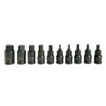 10PC 1/2" DR IMPACT HEX BIT SOCKETS DS1170 - Image 3