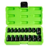 17PC 3/8" 1/2" DR IMPACT E STAR SOCKETS DS1175 - Image 1