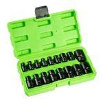 17PC 3/8" 1/2" DR IMPACT E STAR SOCKETS DS1175 - Image 2