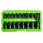 17PC 3/8" 1/2" DR IMPACT E STAR SOCKETS DS1175 - Image 3