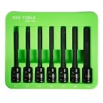 7PC 3/8" DR EXTRA LONG IMPACT HEX BIT SOCKET SET DS1192 - Image 1