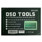 4PC 1/2" DR IMPACT SPLINE BIT SOCKETS FOR VAG DS1199 - Image 2