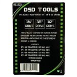 4PC SOCKET ADAPTER SET 1/4", 3/8" & 1/2" DRIVES DS1325 - Image 3