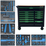 12 DRAWERS CASTER MOUNTED ROLLER TOOL CHEST CABINET TOOLS INCLUDED DS1830 - Image 1