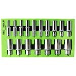 17PC 3/8" DR 12PT DEEP SOCKETS 8 - 24MM DS1302 - Image 1