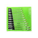 12PC METRIC GEAR RATCHET COMBINATION WRENCH SET DS1810 - Image 1