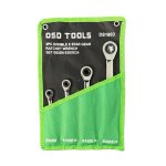 4PC DOUBLE E STAR GEAR RATCHET WRENCH SET DS1803 - Image 1