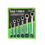 6 PC METRIC DOUBLE RING GEAR RATCHET WRENCH SET DS1818 - Image 2