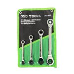 4PC DOUBLE E STAR GEAR RATCHET WRENCH SET DS1803 - Image 2