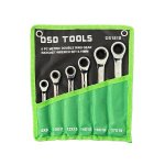 6 PC METRIC DOUBLE RING GEAR RATCHET WRENCH SET DS1818 - Image 1