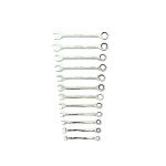 12PC METRIC GEAR RATCHET COMBINATION WRENCH SET DS1810 - Image 3