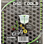 NO-SPILL ENGINE OIL FUNNEL FILTER KIT - 2 LITER  FUNNEL & 12 ADAPTER SET DS1578 - Image 2