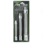 3PC FLEXIBLE EXTENSION BAR SET - 1/4" 3/8" 1/2" DRIVES  DS1476 - Image 2