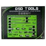 20PC EXTENSION BAR & ADAPTER SET - 1/4" 3/8" 1/2" DRIVES DS1480 - Image 2
