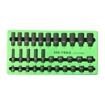 32PC 3/8" DR 6PT DEEP & SHALLOW IMPACT SOCKETS 7MM TO 22MM DS2006 - Image 1