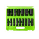 16PC 1/2" DR 12PT EUROPEAN IMPACT SOCKETS DS2007 - Image 2