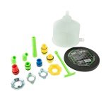 NO-SPILL ENGINE OIL FUNNEL FILTER KIT - 2 LITER  FUNNEL & 12 ADAPTER SET DS1578 - Image 1