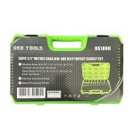 35PC 1/2" DR 6PT METRIC SHALLOW AND DEEP IMPACT SOCKET SET DS1880 - Image 2