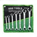 7PC METRIC 6 POINT FLARE NUT WRENCH SET 8-24MM DS1807 - Image 2
