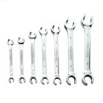 7PC METRIC 6 POINT FLARE NUT WRENCH SET 8-24MM DS1807 - Image 3