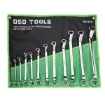 12PC DOUBLE OFFSET RING SPANNER SET 6-32MM 75DEG  DS1814 - Image 1