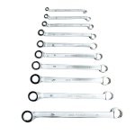 10PC DOUBLE OFFSET RING SPANNER SET 6-27MM 75DEG   DS1815 - Image 4