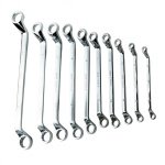 10PC DOUBLE OFFSET RING SPANNER SET 6-27MM 75DEG   DS1815 - Image 3