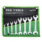 8PC EXTRA FLAT DOUBLE OPEN END SPANNERS 6 - 23MM  DS1820 - Image 1