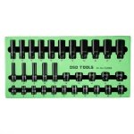 32PC 3/8" DR 6PT DEEP & SHALLOW IMPACT SOCKETS 7MM TO 22MM DS2006 - Image 1