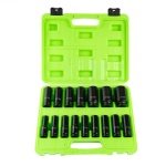 16PC 1/2" DR 12PT EUROPEAN IMPACT SOCKETS DS2007 - Image 1