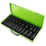 35PC 1/2" DR 6 PT IMPACT SOCKET SET IN METAL CASE DS2008 - Image 2