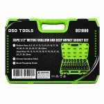 35PC 1/2" DR 6PT METRIC SHALLOW AND DEEP IMPACT SOCKET SET DS1880 - Image 2