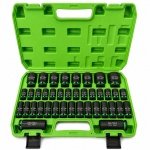 35PC 1/2" DR 6PT METRIC SHALLOW AND DEEP IMPACT SOCKET SET DS1880 - Image 1