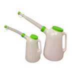 2PC MEASURING JUG SET WITH LIDS AND SPOUTS  DS1588 - Image 1