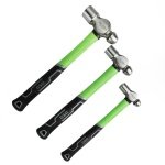 3PC BALL PEIN HAMMER WITH FIBREGLASS HANDLE DS1860 - Image 1