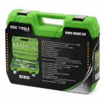 108PC 1/4 & 1/2 DR METRIC SUPER LOCK SOCKET SET DS1033 - Image 6