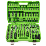 172PC 1/4 3/8 1/2 DR METRIC SUPER LOCK SOCKET SET DS1034 - Image 1