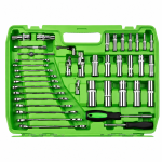 216PC 1/4 3/8 1/2 DR METRIC SUPER LOCK SOCKET SET DS1035 - Image 3