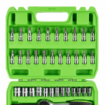 46PC 1/4 DR METRIC SOCKET & BIT SET DS1036 - Image 4
