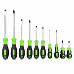 10PC SCREWDRIVER SET POZI + SLOTTED DS1047 - Image 1