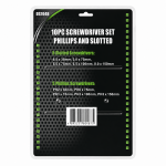 10PC SCREWDRIVER SET PHILIPS AND SLOTTED DS1048 - Image 3