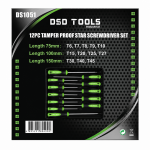 12PC TAMPER PROOF STAR SCREWDRIVER SET DS1051 - Image 3