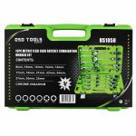 13PC METRIC FLEX GEAR RATCHET COMBINATION WRENCH SET DS1058 - Image 6