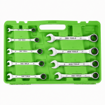 13PC METRIC GEAR RATCHET COMBINATION WRENCH SET DS1057 - Image 3