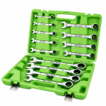 13PC METRIC GEAR RATCHET COMBINATION WRENCH SET DS1057 - Image 2