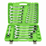 22PC METRIC GEAR RATCHET COMBINATION WRENCH SET DS1059 - Image 1