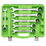 22PC METRIC GEAR RATCHET COMBINATION WRENCH SET DS1059 - Image 4