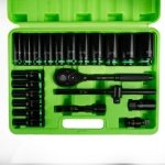 22PC 1/2" DR 6PT DEEP IMPACT SOCKET SET DS1179 - Image 3
